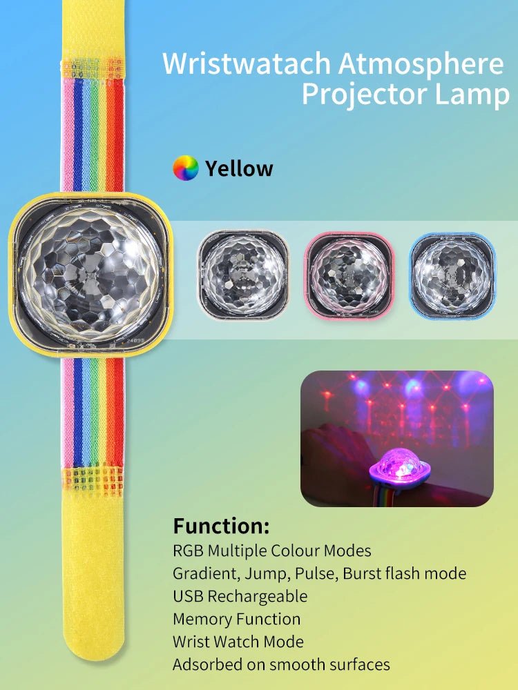 Set of 2 LED Disco Skate Lights with rainbow strap - Australian Shipping