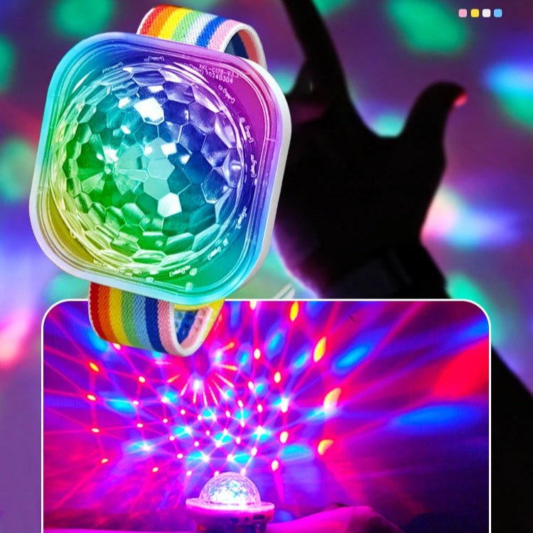 Set of 2 LED Disco Skate Lights with rainbow strap - Australian Shipping