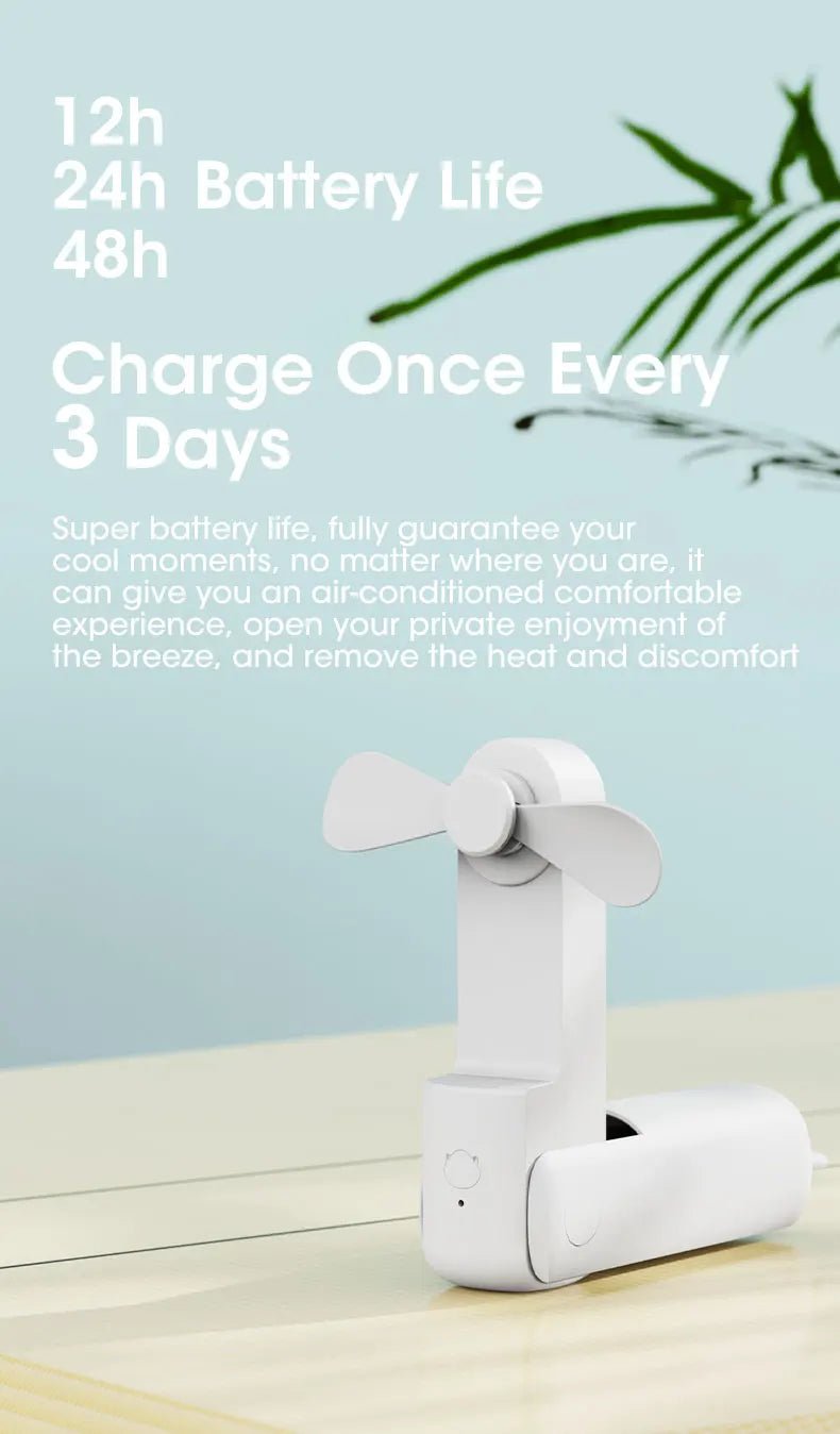 Portable Rechargeable Mini Electric Fan - a range of colours - Gay SkatePortable Rechargeable Mini Electric Fan - a range of coloursskate accessoriesGay SkateGay Skate14:200006154#White