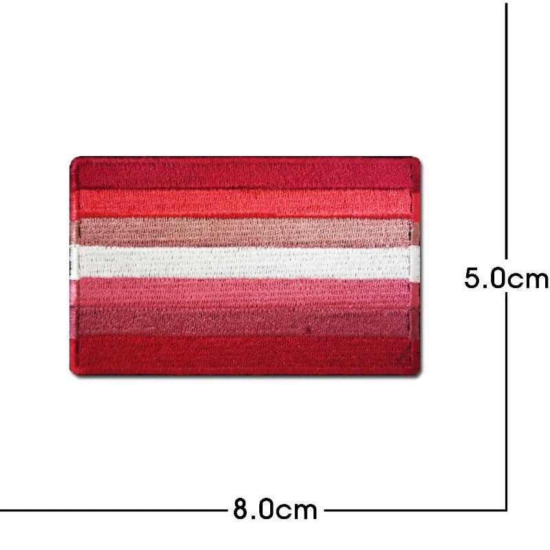 Lesbian Pride Flag Iron On Patch