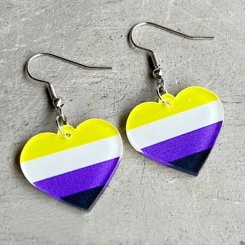 Enby earrings