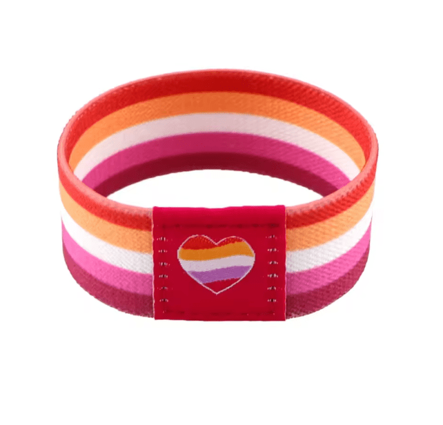 Pride Flag Wristband - Rainbow, Trans, Lesbian pride