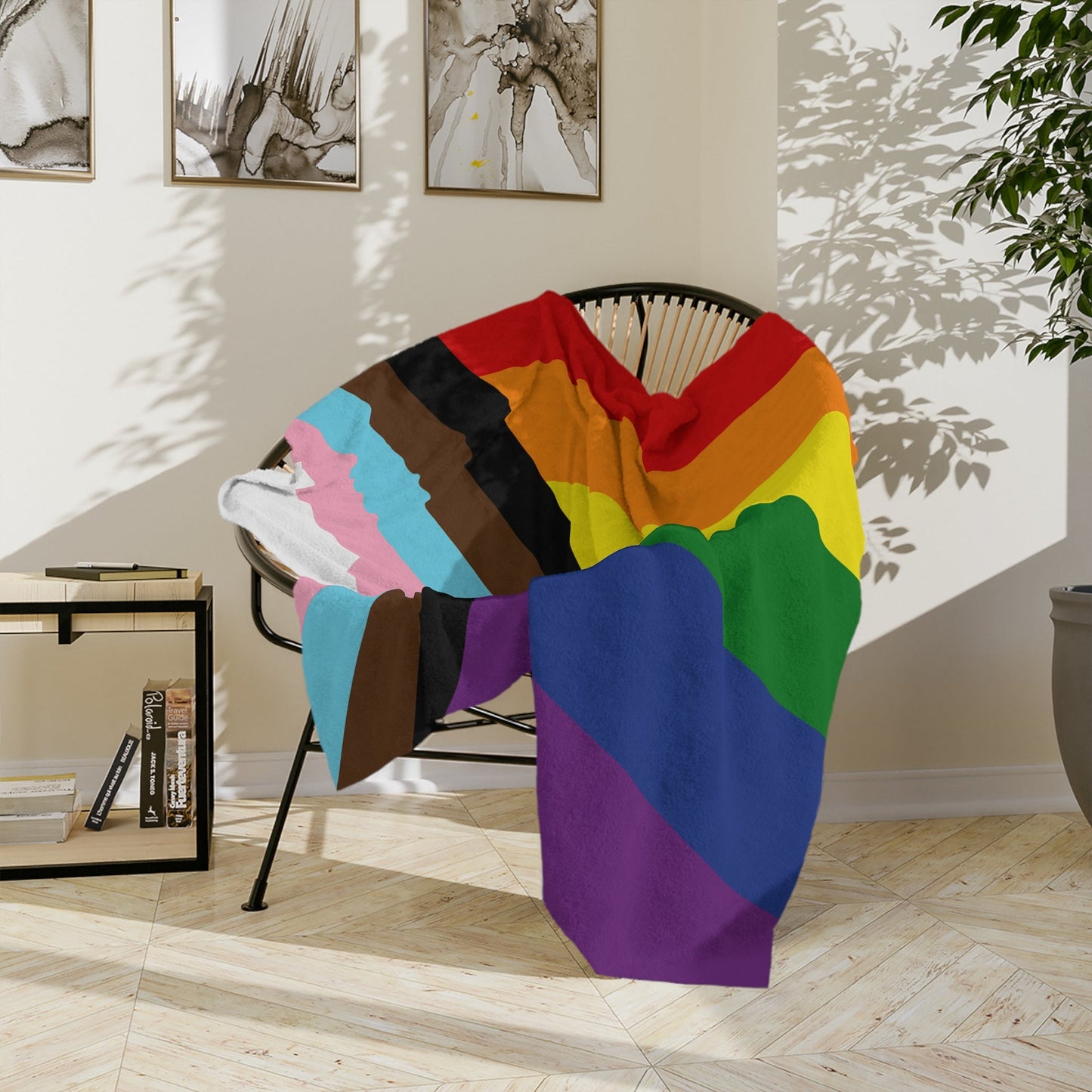 Progress Pride Flag - Velveteen Microfiber Blanket - Gay SkateProgress Pride Flag - Velveteen Microfiber BlanketHome DecorPrintifyGay Skate24180156940935208441