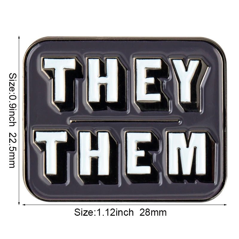 Pronoun Pin enamel badges - It/Its, She/Her, He/Him, He/They, She/They