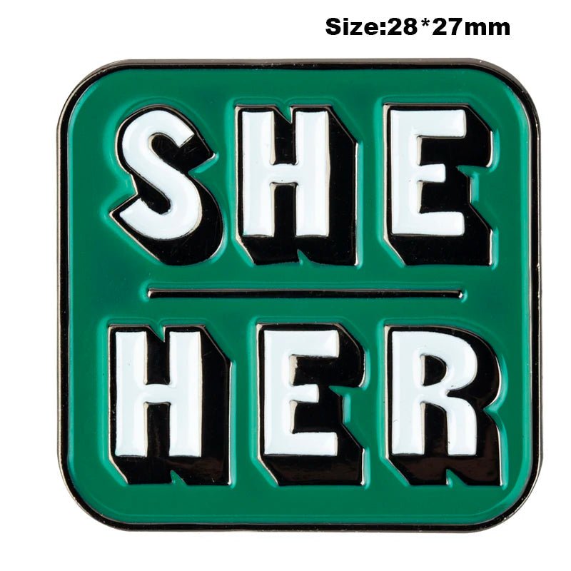 Pronoun Pin enamel badges - It/Its, She/Her, He/Him, He/They, She/They