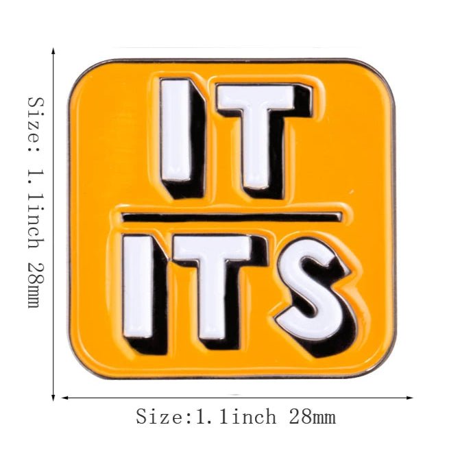 Pronoun Pin enamel badges - It/Its, She/Her, He/Him, He/They, She/They