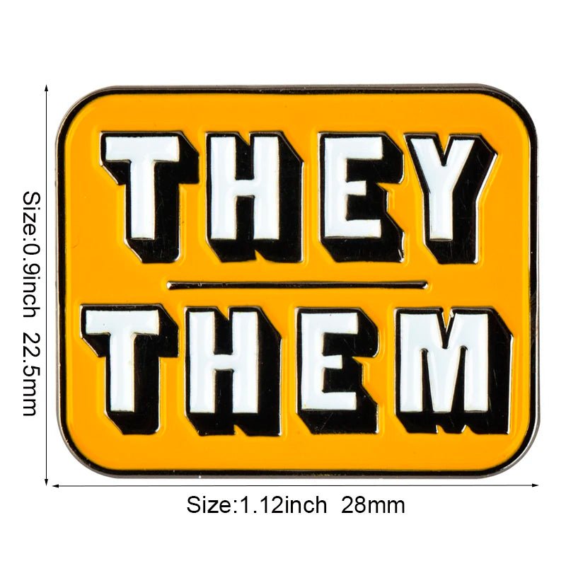 Pronoun Pin enamel badges - It/Its, She/Her, He/Him, He/They, She/They