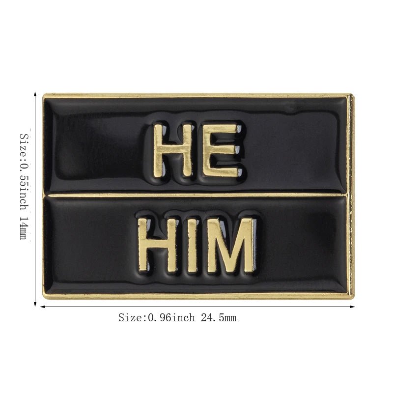 Pronoun Pin enamel badges - It/Its, She/Her, He/Him, He/They, She/They