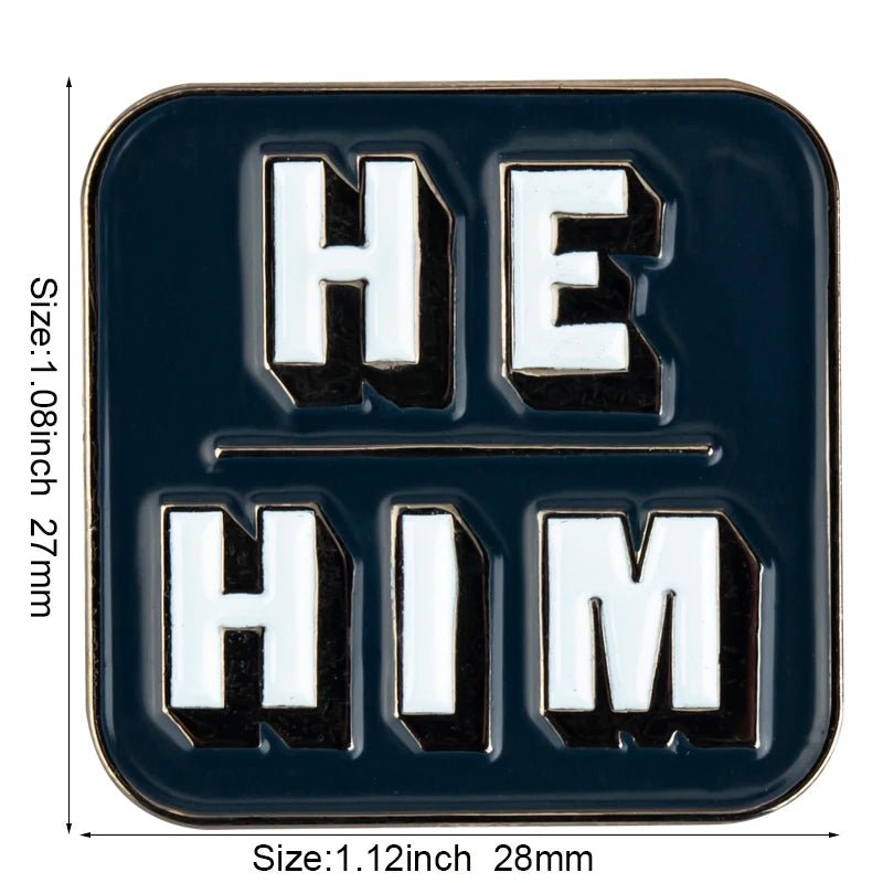 Pronoun Pin enamel badges - It/Its, She/Her, He/Him, He/They, She/They