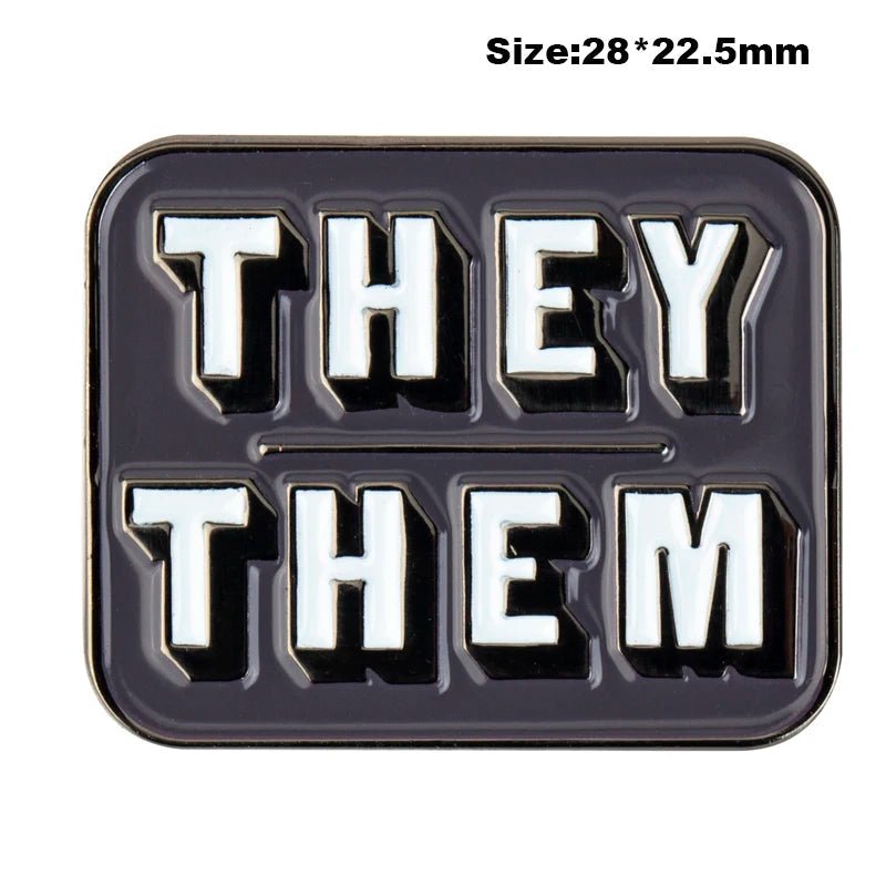 Pronoun Pin enamel badges - It/Its, She/Her, He/Him, He/They, She/They