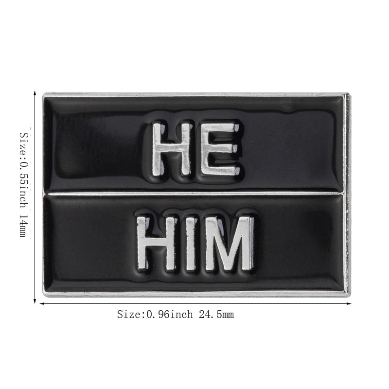 Pronoun Pin enamel badges - It/Its, She/Her, He/Him, He/They, She/They