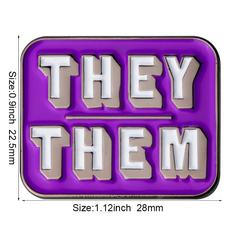 Pronoun Pin enamel badges - It/Its, She/Her, He/Him, He/They, She/They