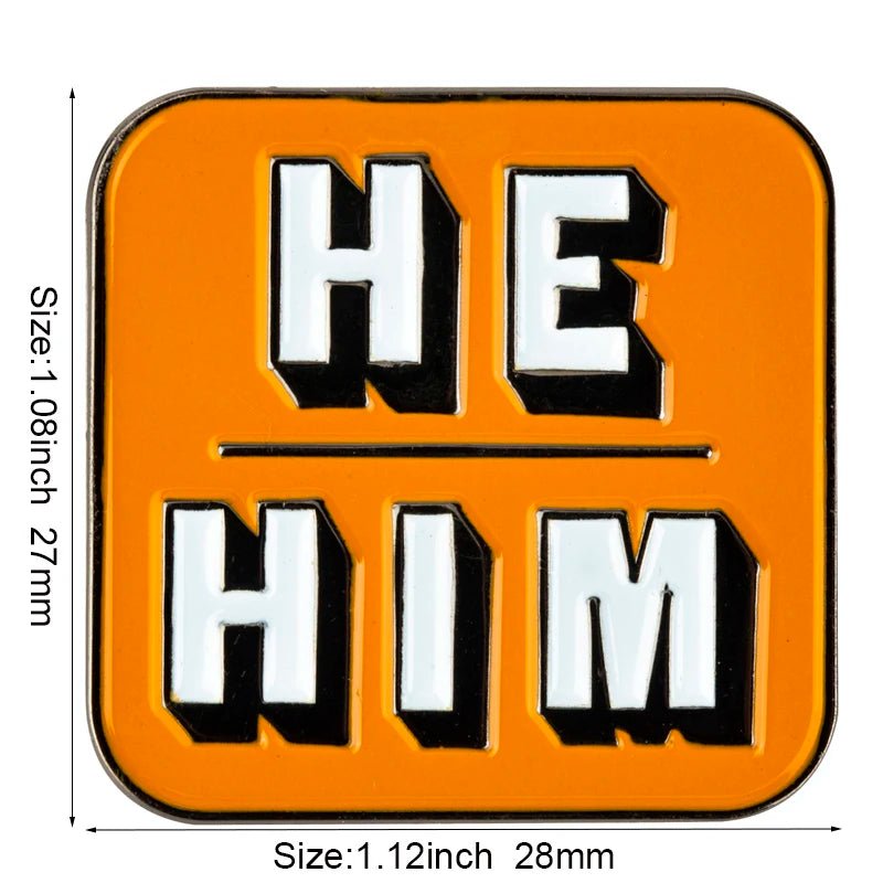 Pronoun Pin enamel badges - It/Its, She/Her, He/Him, He/They, She/They