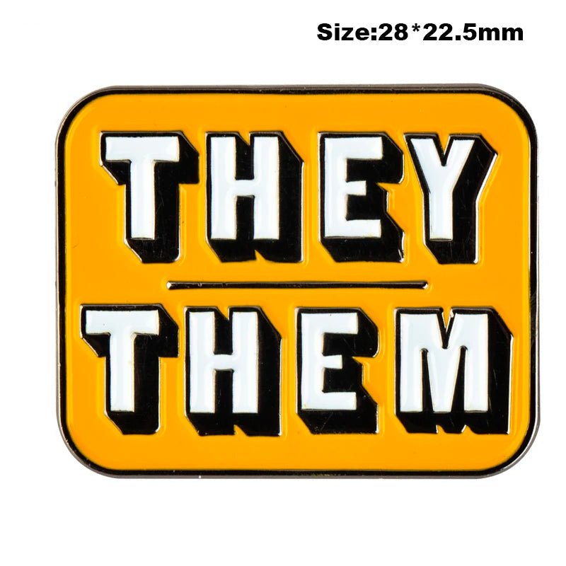 Pronoun Pin enamel badges - It/Its, She/Her, He/Him, He/They, She/They