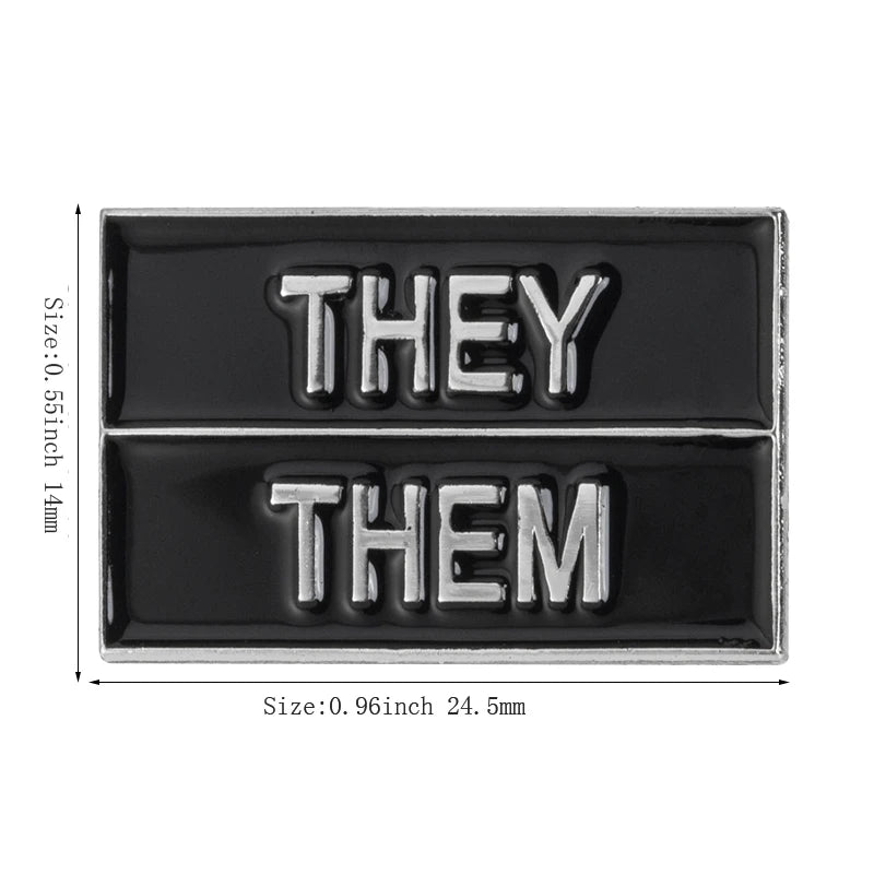 Pronoun Pin enamel badges - It/Its, She/Her, He/Him, He/They, She/They