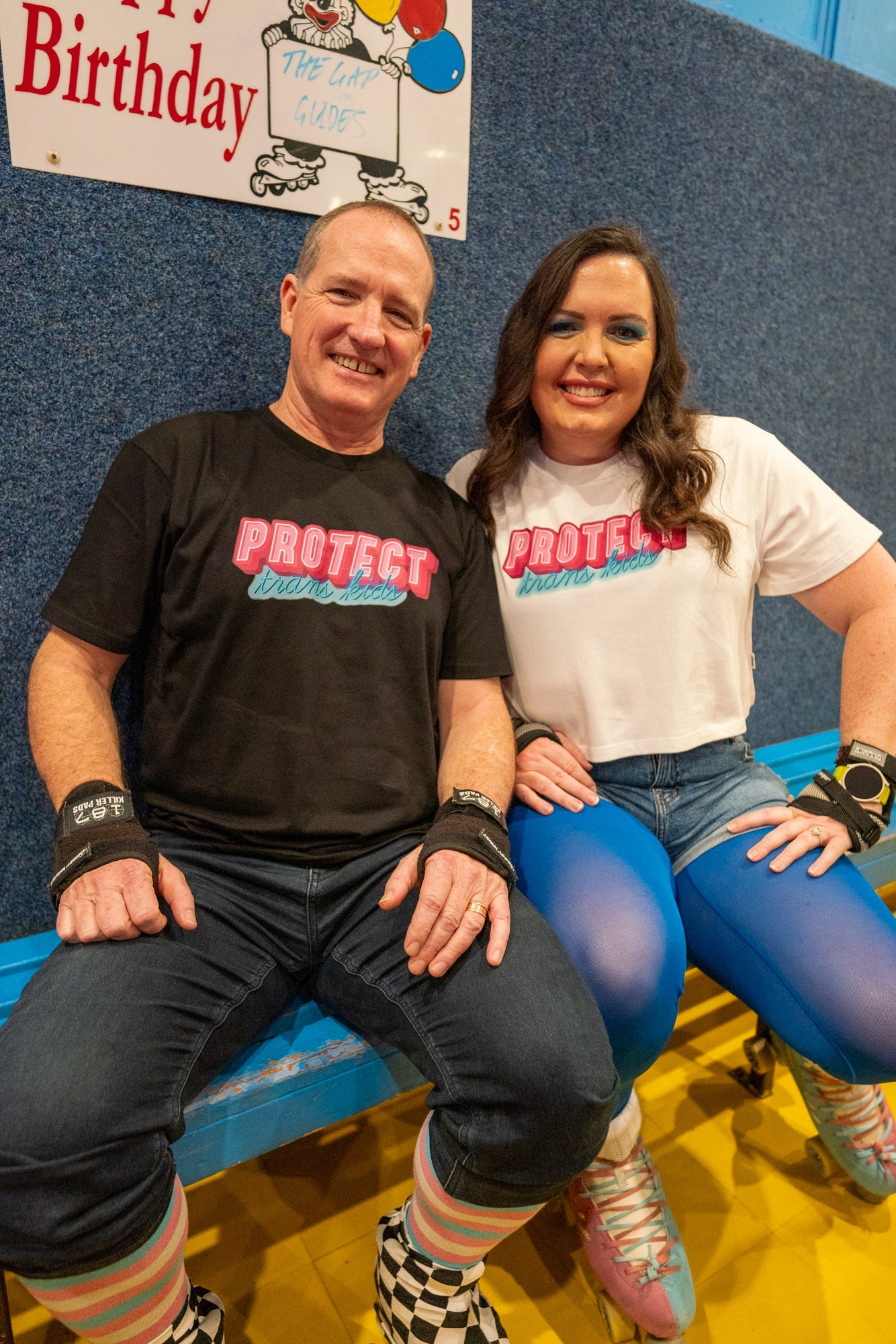 Protect Trans Kids - Locally printed crop tee