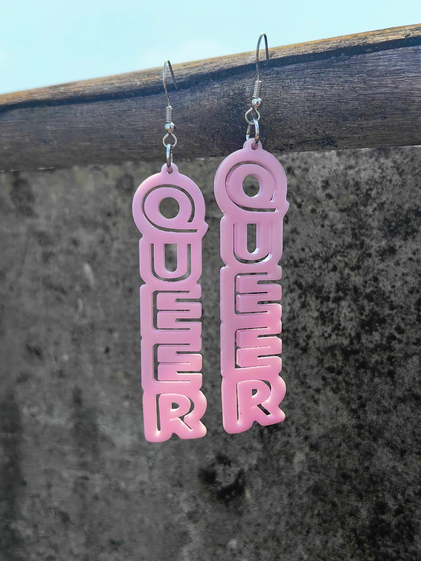 QUEER neon earrings
