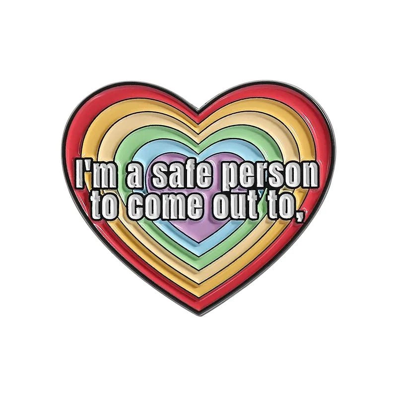 Rainbow Ally pins - set of three