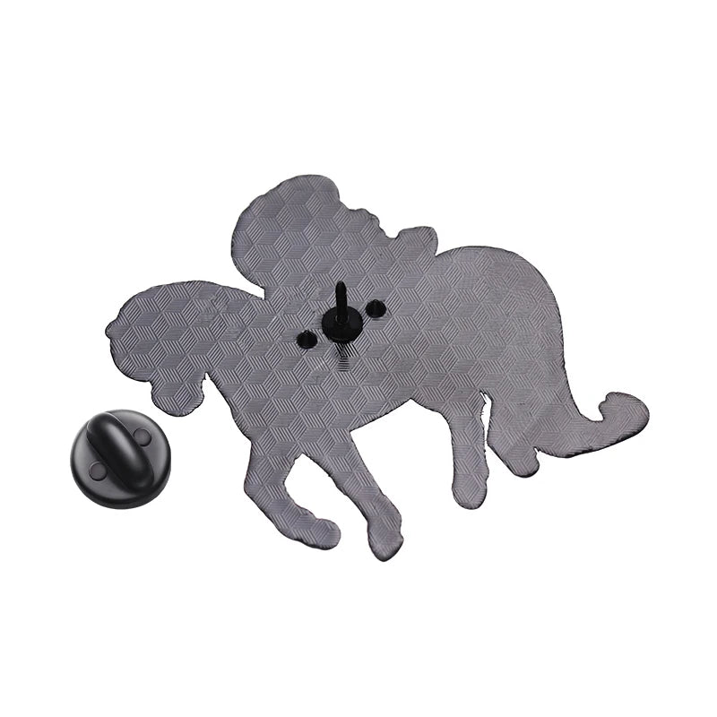 A colorful enamel pin featuring Rainbow Brite's horse, designed with vibrant details—a high-quality accessory perfect for pride celebrations.