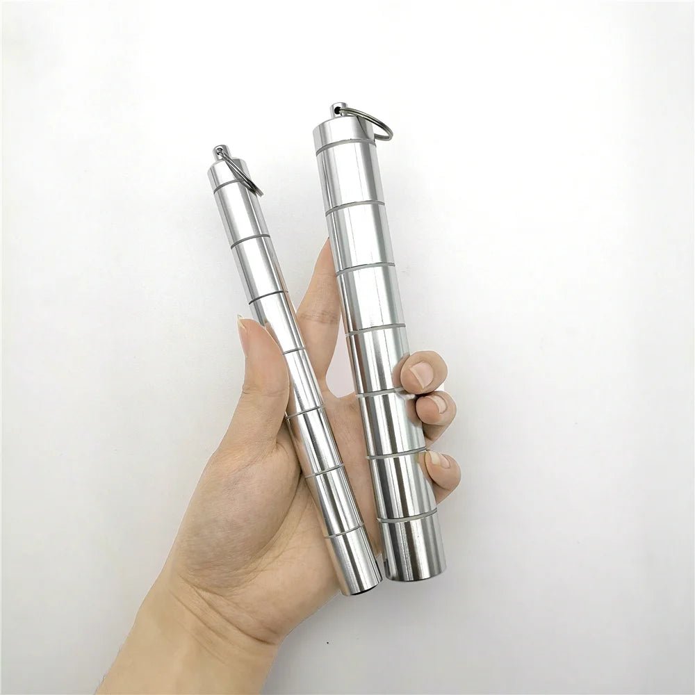 Rainbow medication organiser - 7 metal cylinders