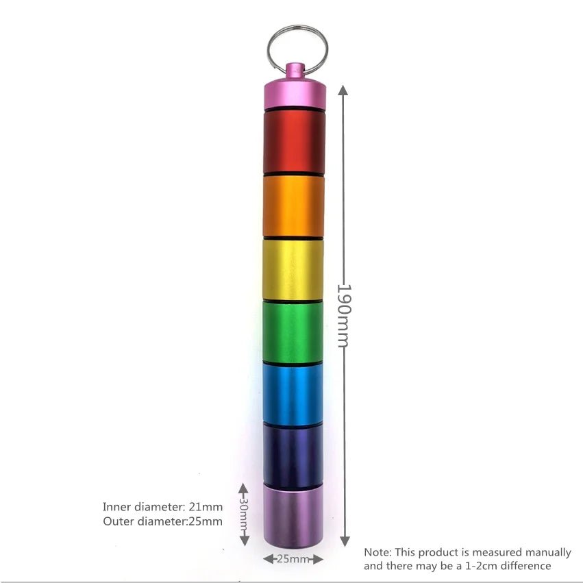 19cm Rainbow Daily tablet medicine organizer