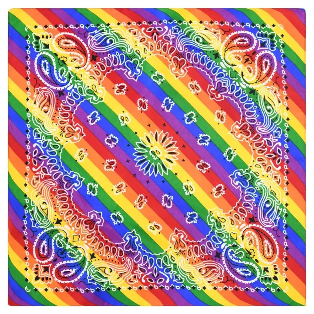 Rainbow bandanna gay pride flagging hankerchief