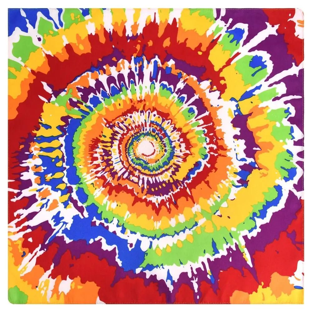 Tie dye Rainbow pride flag bandanna