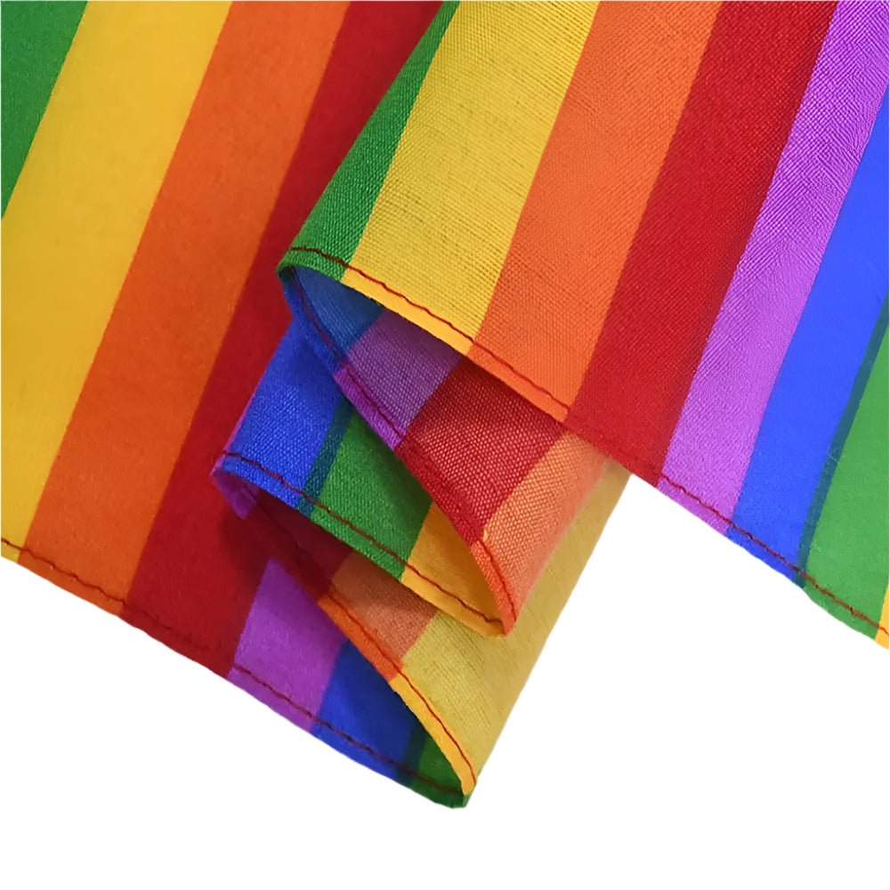 Rainbow pride flag bandanna, gay flagging hanky