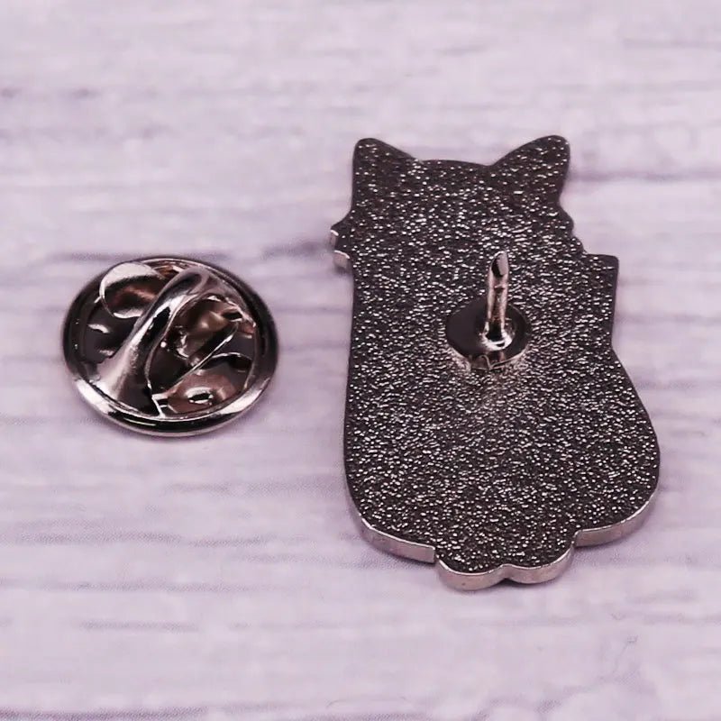 Rainbow pride cat, unicorn, clouds Enamel Pins