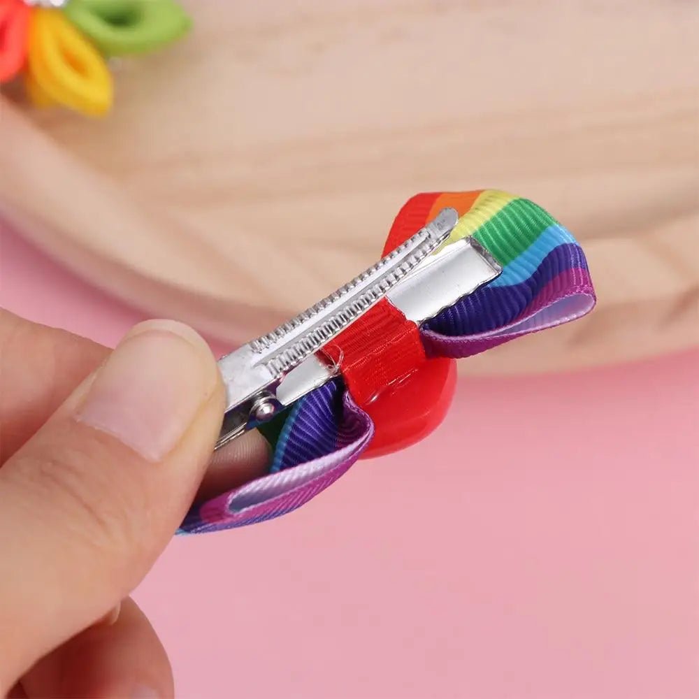 Rainbow pride hair accessories