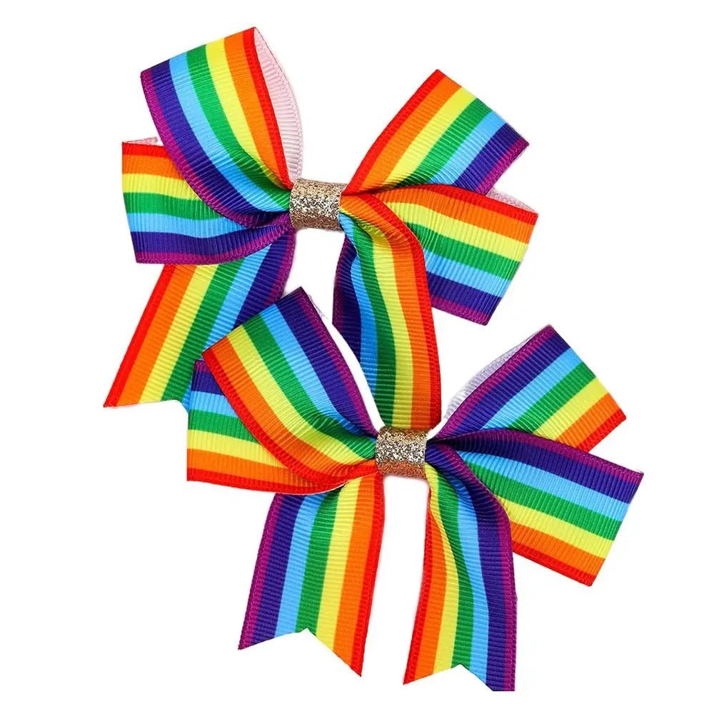 Rainbow pride hair accessories