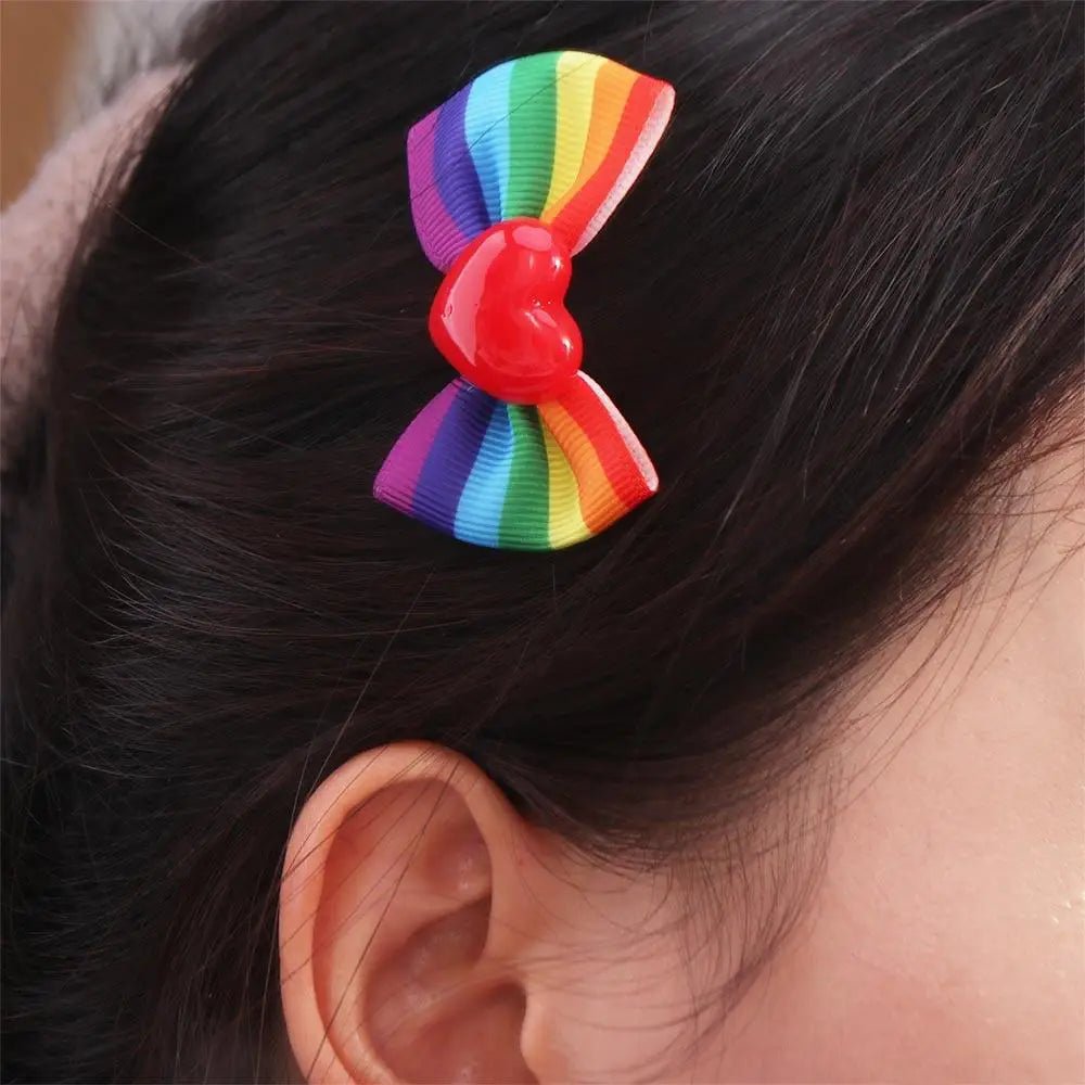 Rainbow pride hair accessories