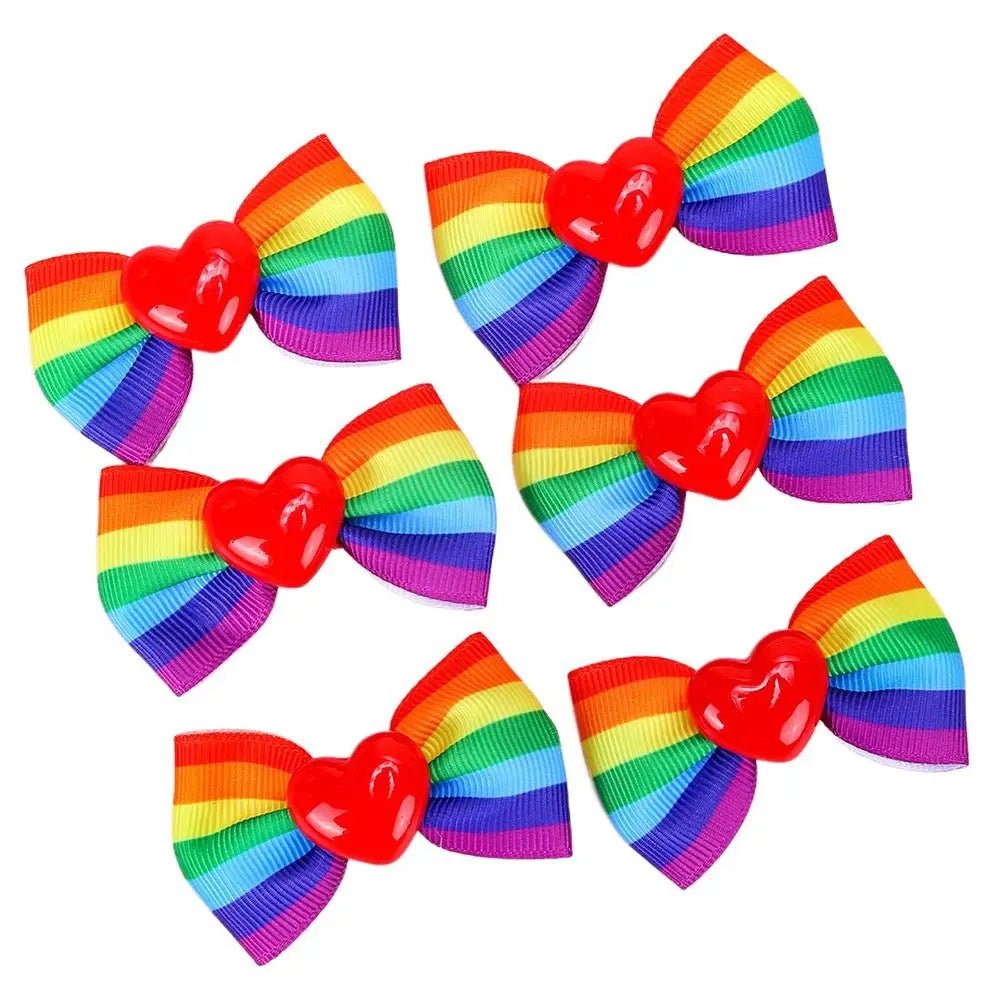 Rainbow pride hair accessories