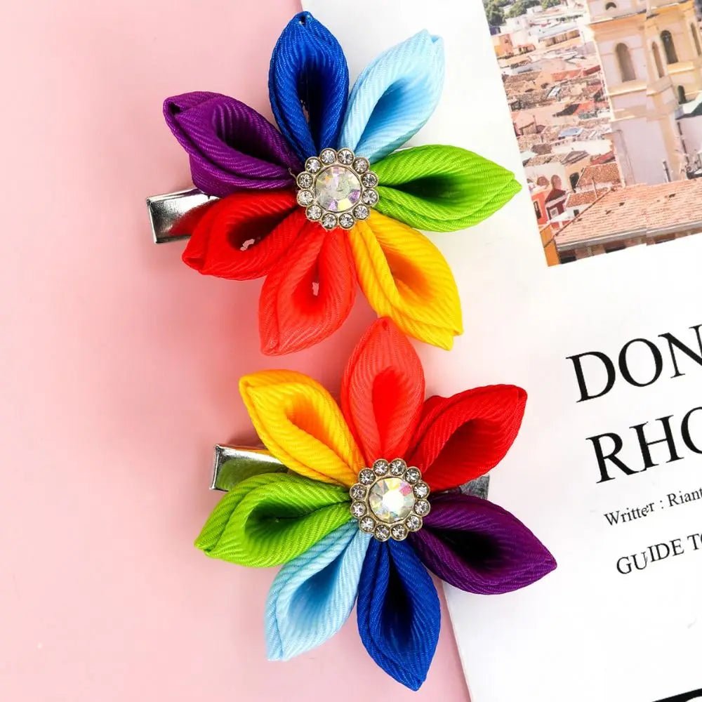 Rainbow pride hair accessories