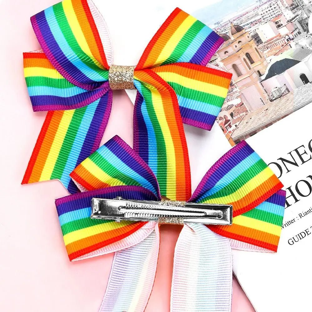 Rainbow pride hair accessories