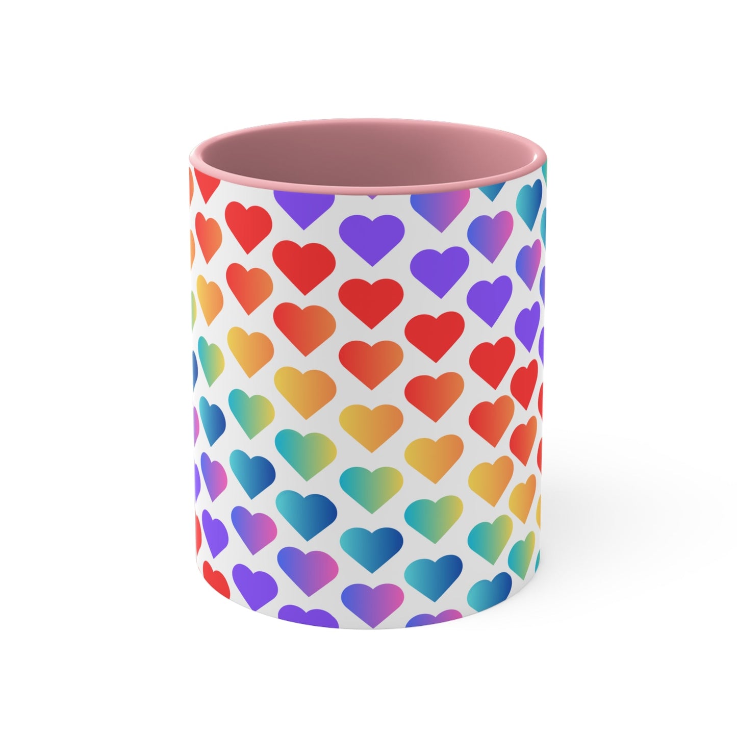 Rainbow pride love hearts colourful accent mug - Gay SkateRainbow pride love hearts colourful accent mugMugPrintifyGay Skate20756864656603930072