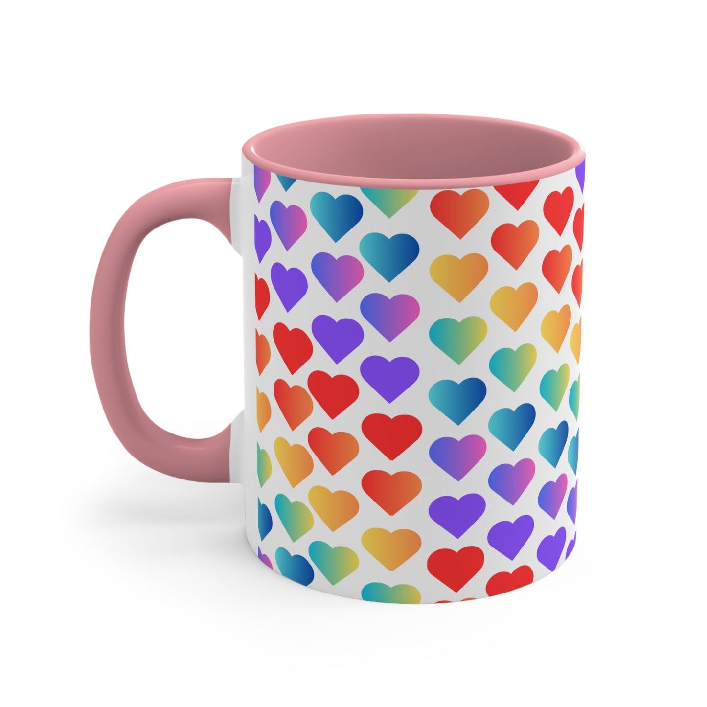 Rainbow pride love hearts colourful accent mug - Gay SkateRainbow pride love hearts colourful accent mugMugPrintifyGay Skate20756864656603930072