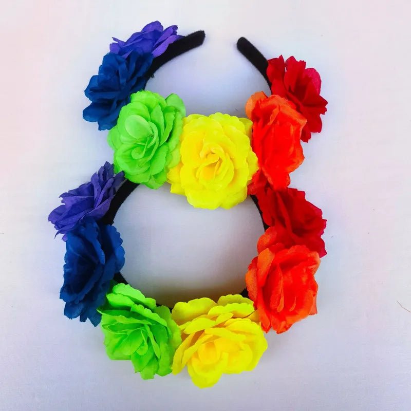 Rainbow Pride Rose Flower Headband - Gay SkateRainbow Pride Rose Flower Headbandskate accessoriesGay SkateGay Skate200001033:10