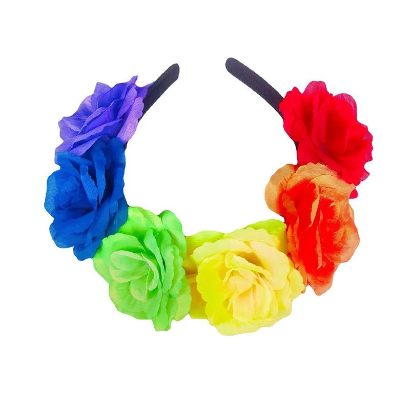 Rainbow Pride Rose Flower Headband - Gay SkateRainbow Pride Rose Flower Headbandskate accessoriesGay SkateGay Skate200001033:10