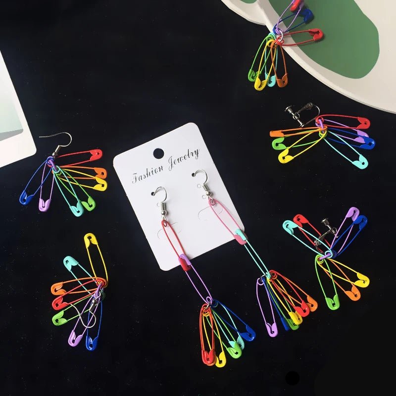 Rainbow earrings for pride