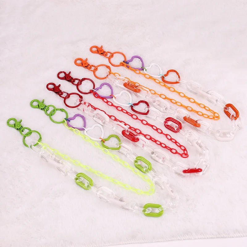 Resin Chain and Hearts clip - on Waist Keychain - Gay SkateResin Chain and Hearts clip - on Waist Keychainskate accessoriesGay SkateGay Skate14:691#Black