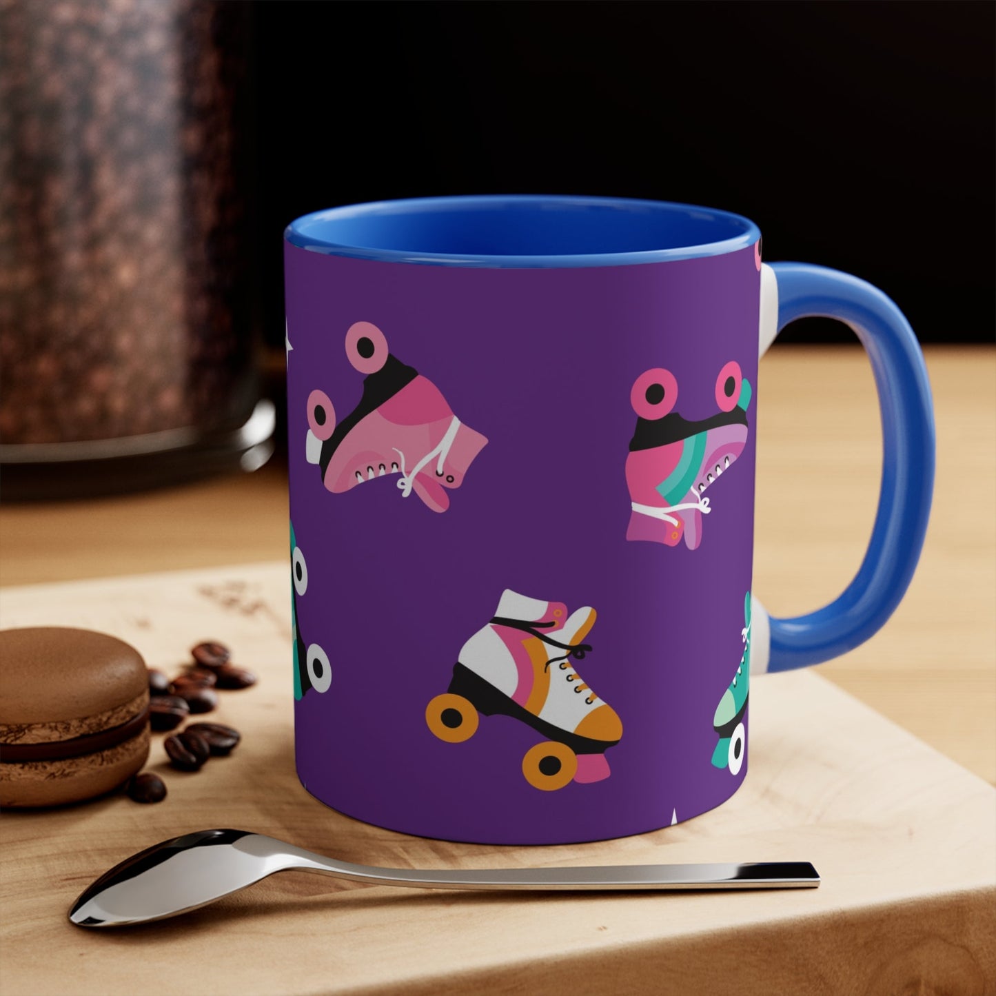 Roller Skates with a purple background - cute colourful accent mug - Gay SkateRoller Skates with a purple background - cute colourful accent mugMugPrintifyGay Skate20384942089910696278