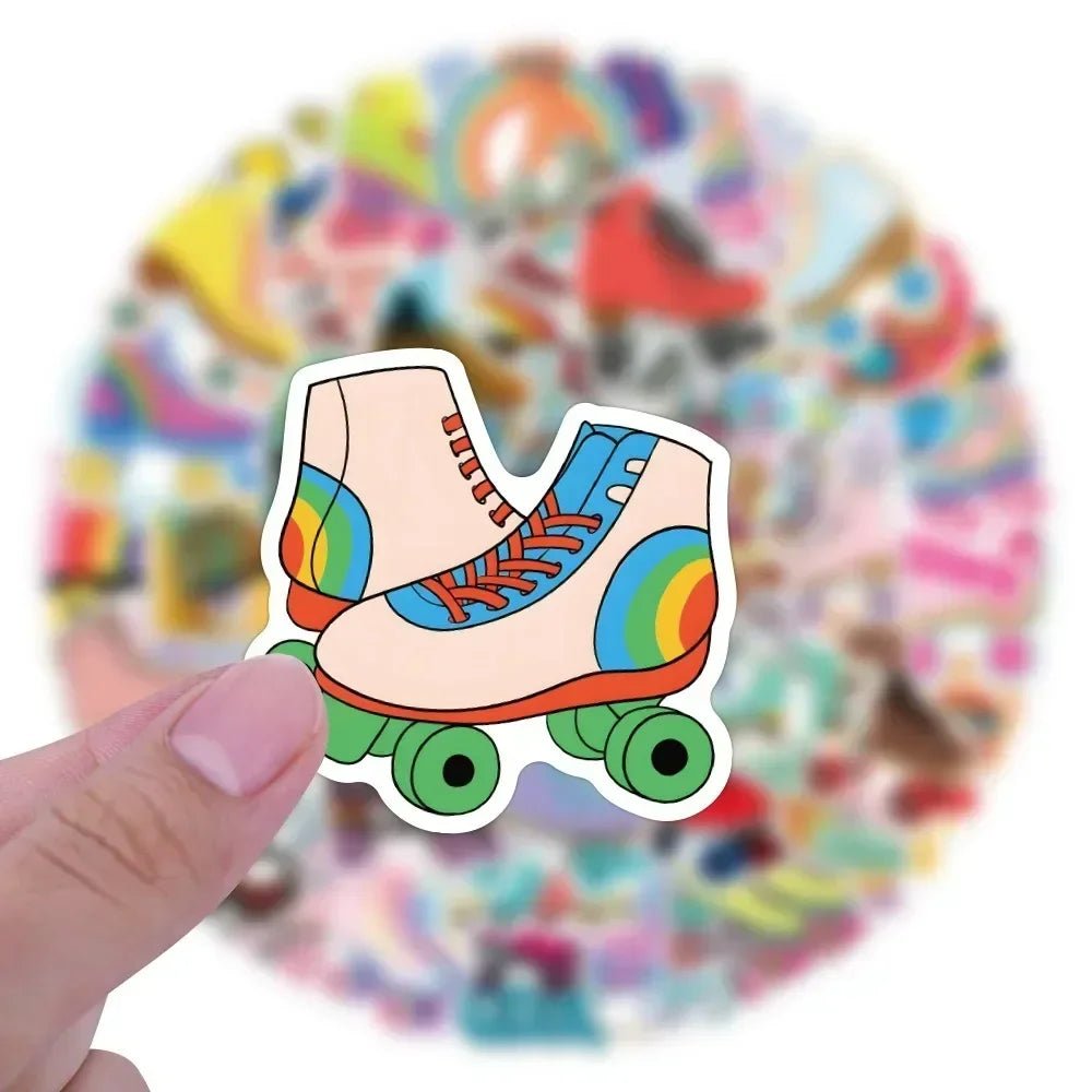 Rollerskate Stickers - 110 pieces