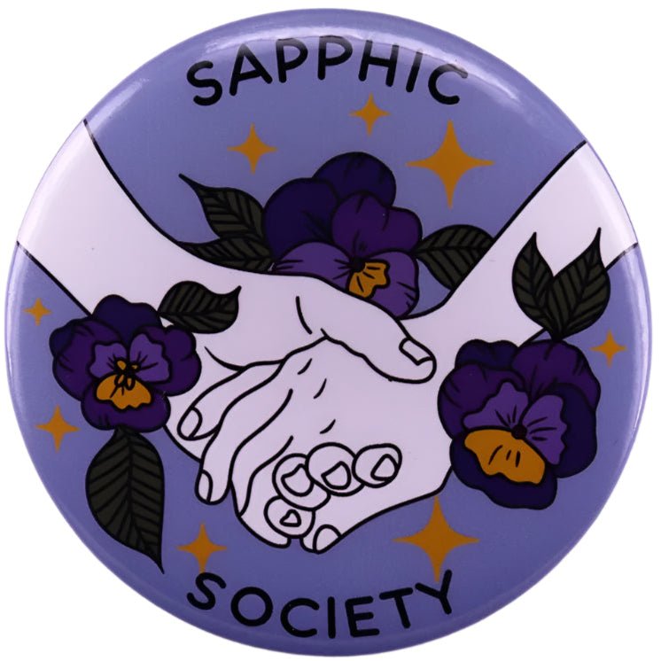 Sapphic Society button badge