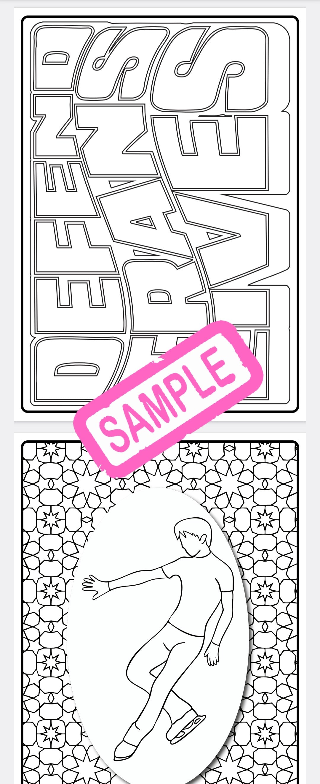 Trans Rights colouring in