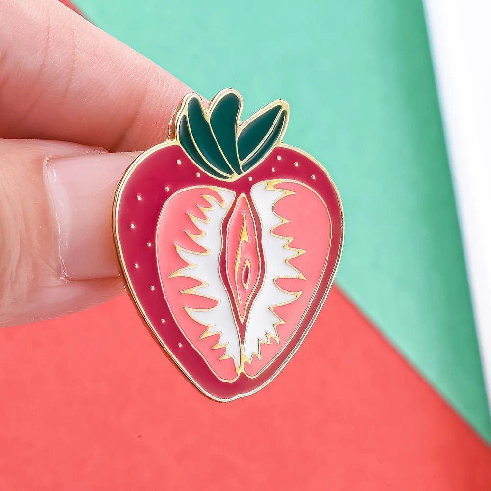 Strawberry Vulva enamel pin - Gay SkateStrawberry Vulva enamel pinskate accessoriesGay SkateGay Skate200001033:361181#A3 - P364