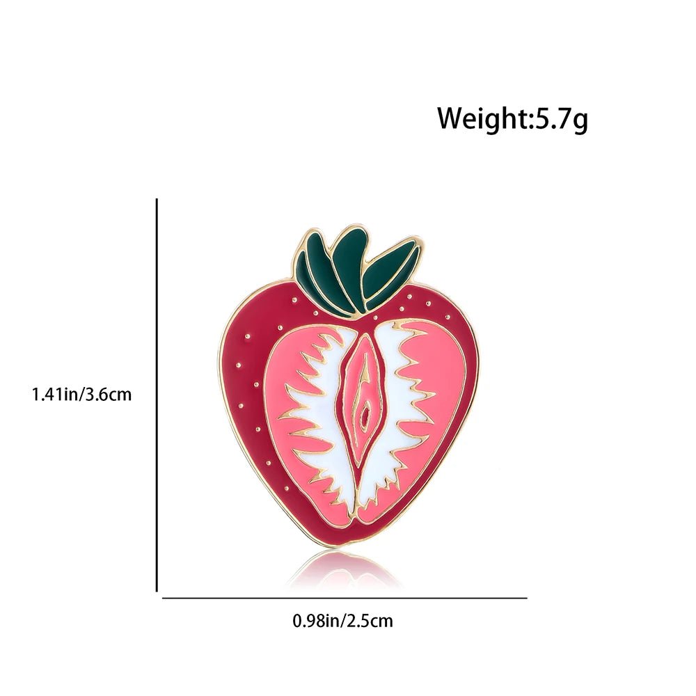 Strawberry Vulva enamel pin - Gay SkateStrawberry Vulva enamel pinskate accessoriesGay SkateGay Skate200001033:361181#A3 - P364
