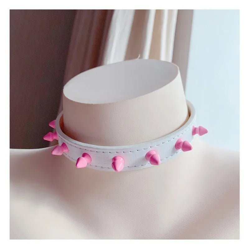 Studded Pastel Choker Collar - Gay SkateStudded Pastel Choker Collarskate accessoriesGay SkateGay Skate200001034:173#blue