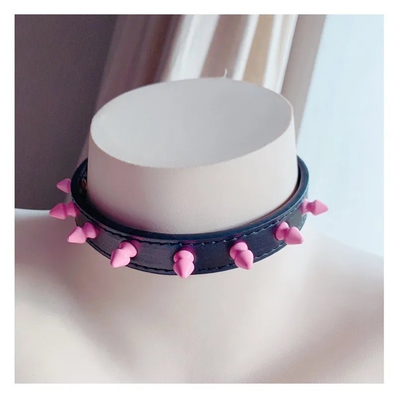 Studded Pastel Choker Collar - Gay SkateStudded Pastel Choker Collarskate accessoriesGay SkateGay Skate200001034:173#blue