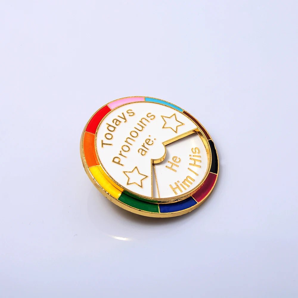Non-binary pronoun pin